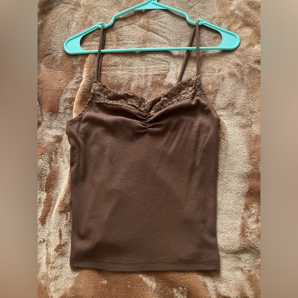 Brown cami tank top